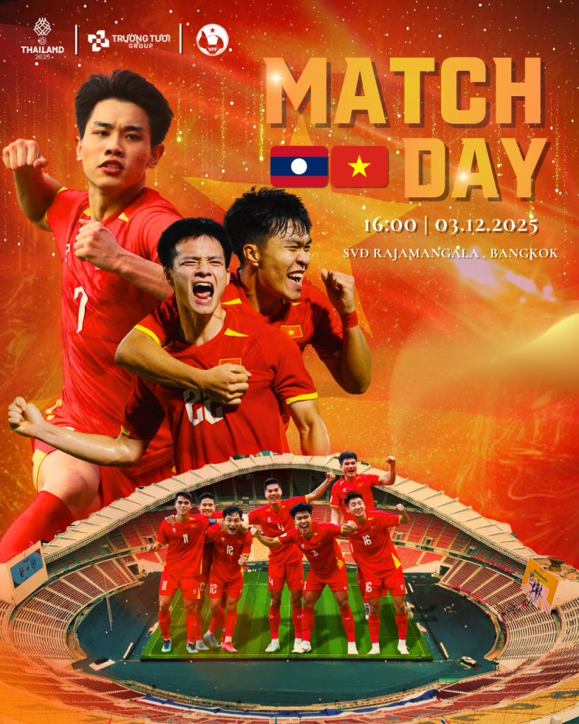 U22 Lào vs U22 Việt Nam: Thử thách đầu tiên trên sân Rajamangala tại SEA Games 33